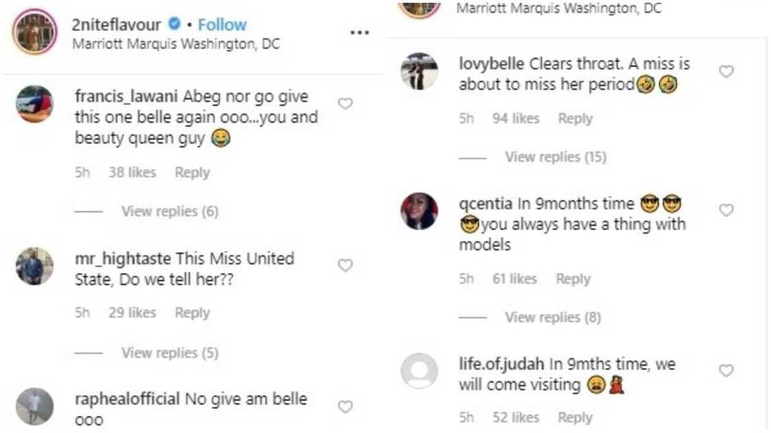 Trolls come after singer Flavour after posting photo with current Miss US Trolls come after singer Flavour after posting photo with current Miss US