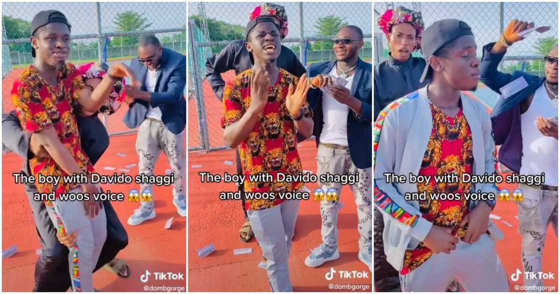 Domb Gorge, Davido, Broda Shaggi, Officer Woos, man mimics Nigerian celebrities Domb Gorge, Davido, Broda Shaggi, Officer Woos, man mimics Nigerian celebrities