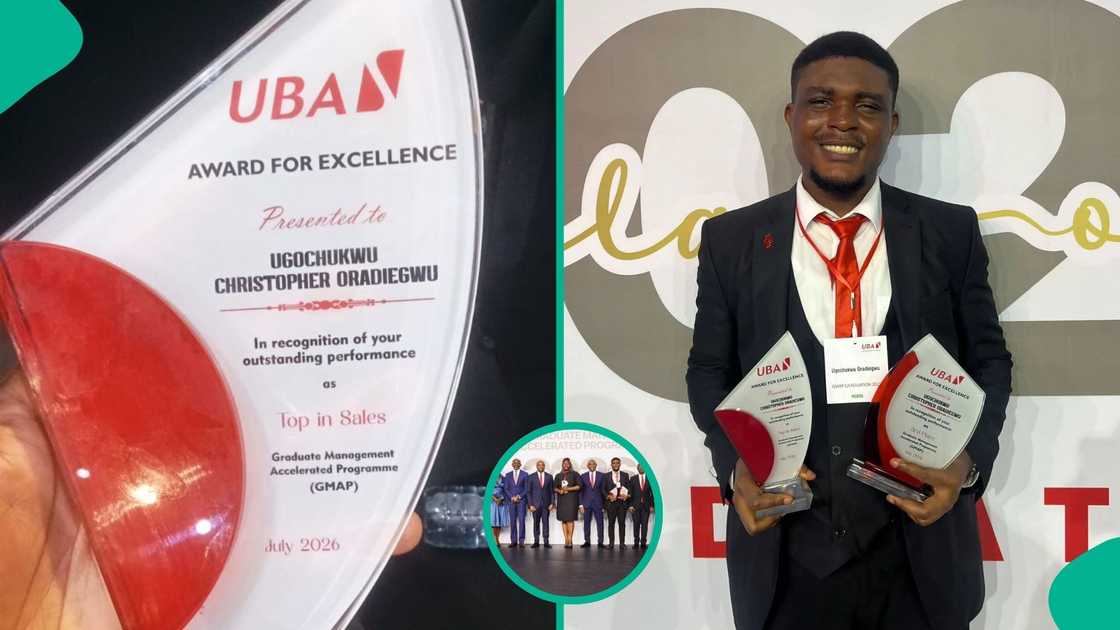Man shines at UBA graduate trainee programme, wins 2 awards and meets Tony Elumelu Man shines at UBA graduate trainee programme, wins 2 awards and meets Tony Elumelu