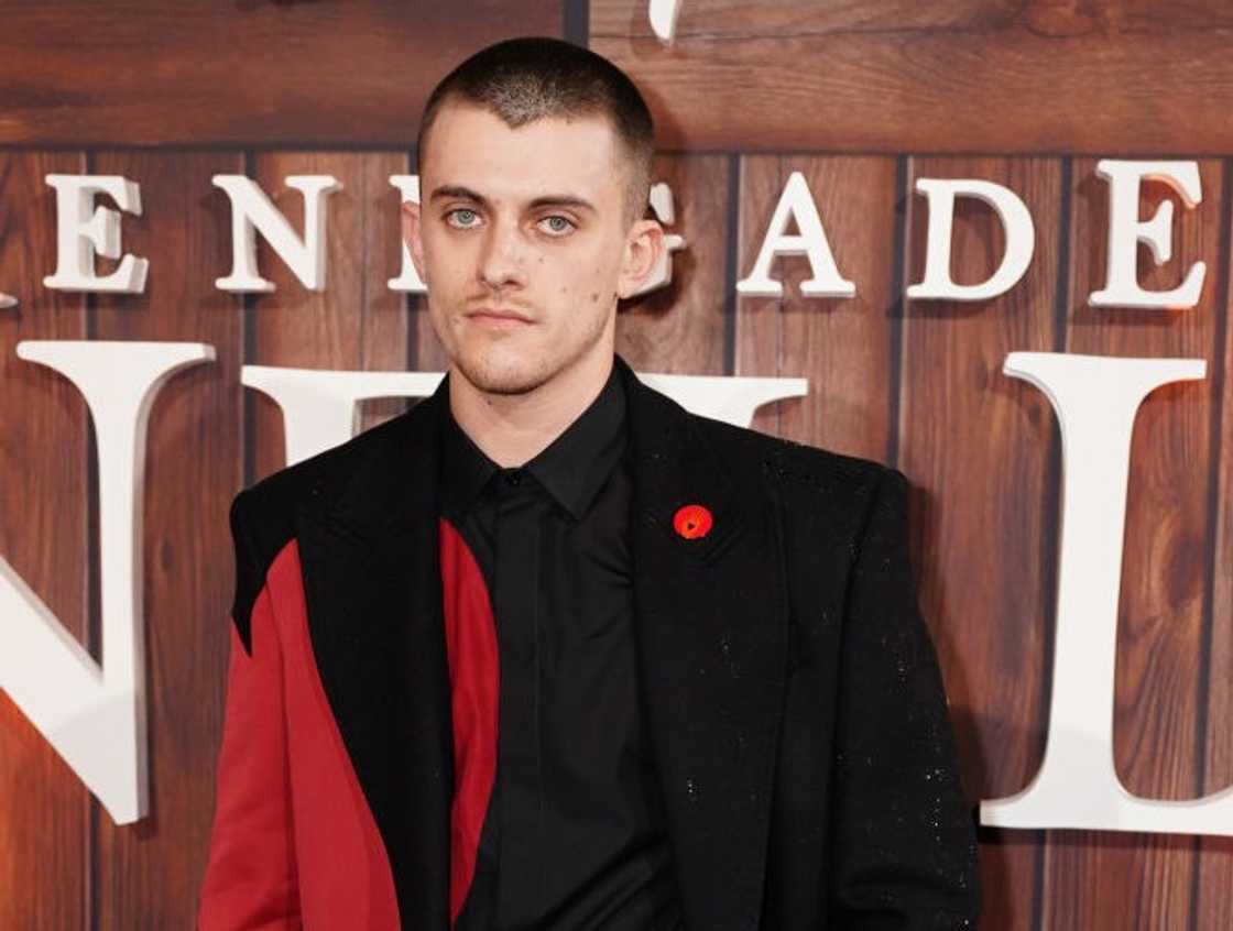Jake Dunn poses in red and black at the Everyman Borough Yard Jake Dunn poses in red and black at the Everyman Borough Yard