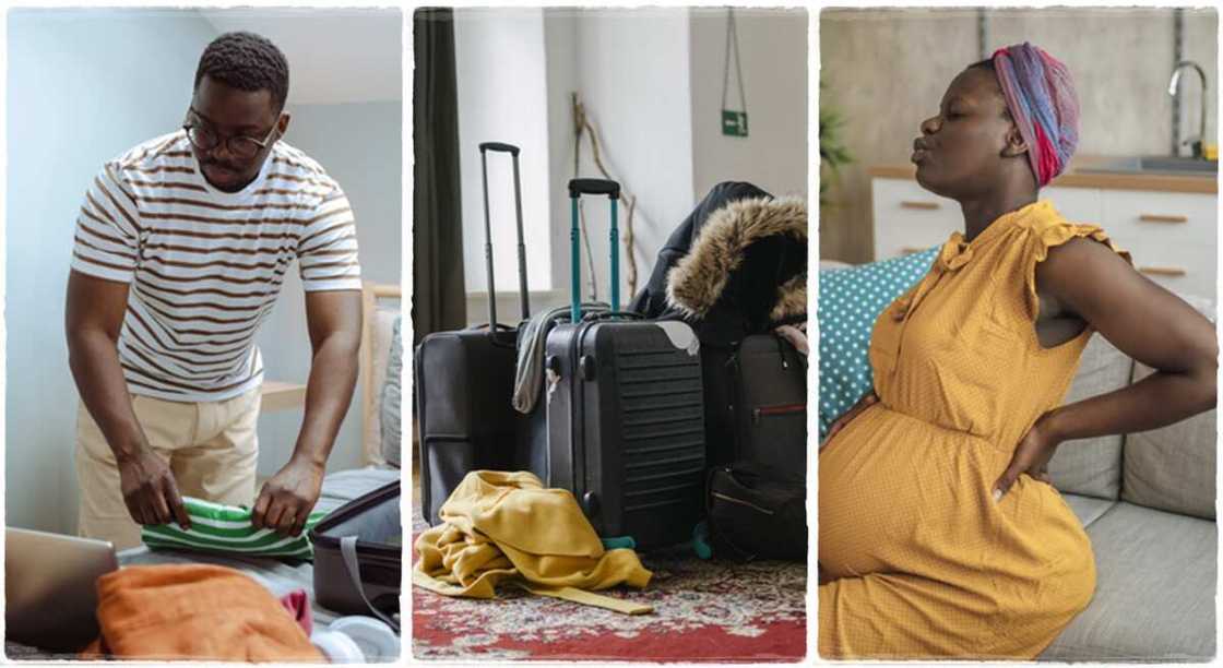 Man gets a girl pregnant, follows her home. Man gets a girl pregnant, follows her home.