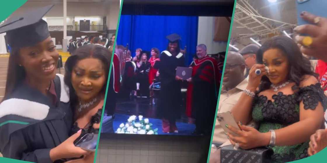Mercy Aigbe's daughter Michelle graduates from Canadian university. Mercy Aigbe's daughter Michelle graduates from Canadian university.