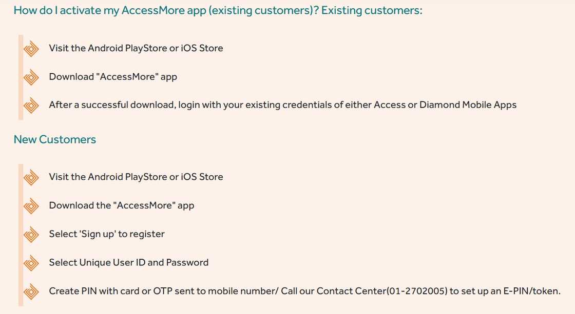 A screenshot of the process of activating AccessMore app A screenshot of the process of activating AccessMore app