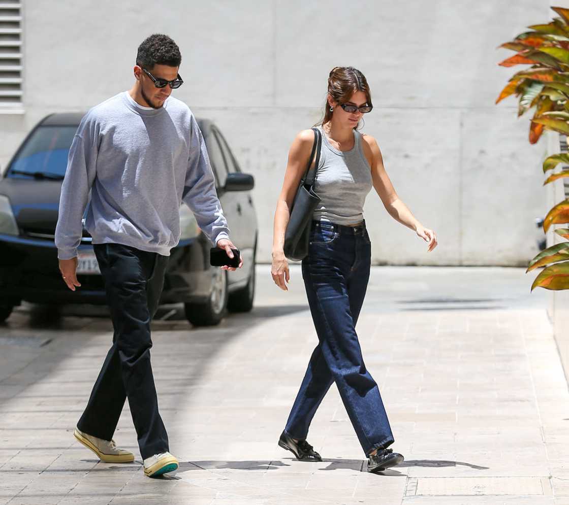 Kendall Jenner and Devin Booker in Los Angeles, California