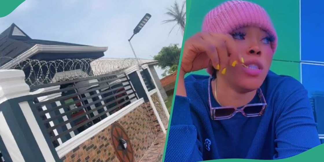 Nigerian lady gets new house Nigerian lady gets new house