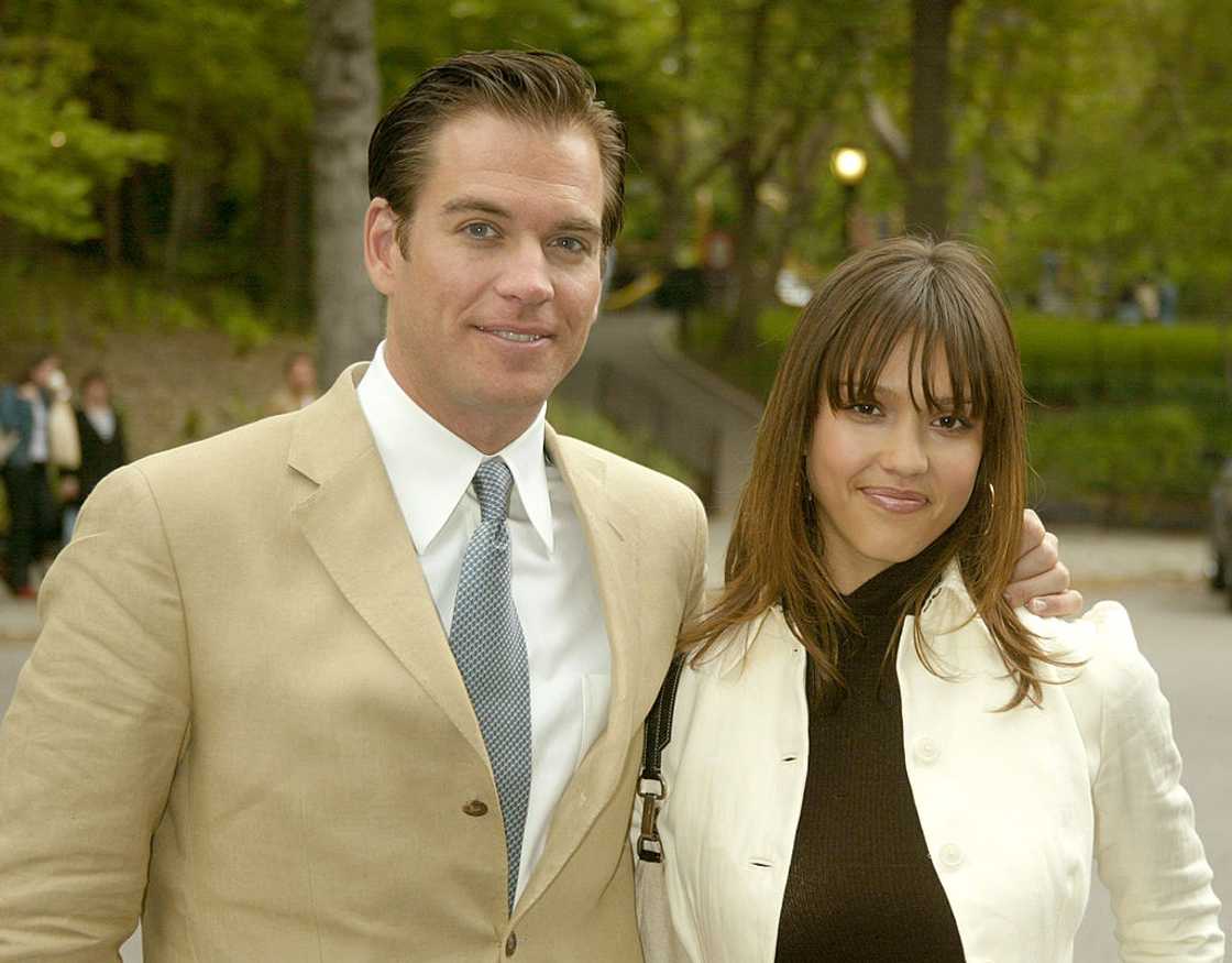 Alba and Michael Weatherly during 2003-2004 CBS Upfront - After Party Alba and Michael Weatherly during 2003-2004 CBS Upfront - After Party