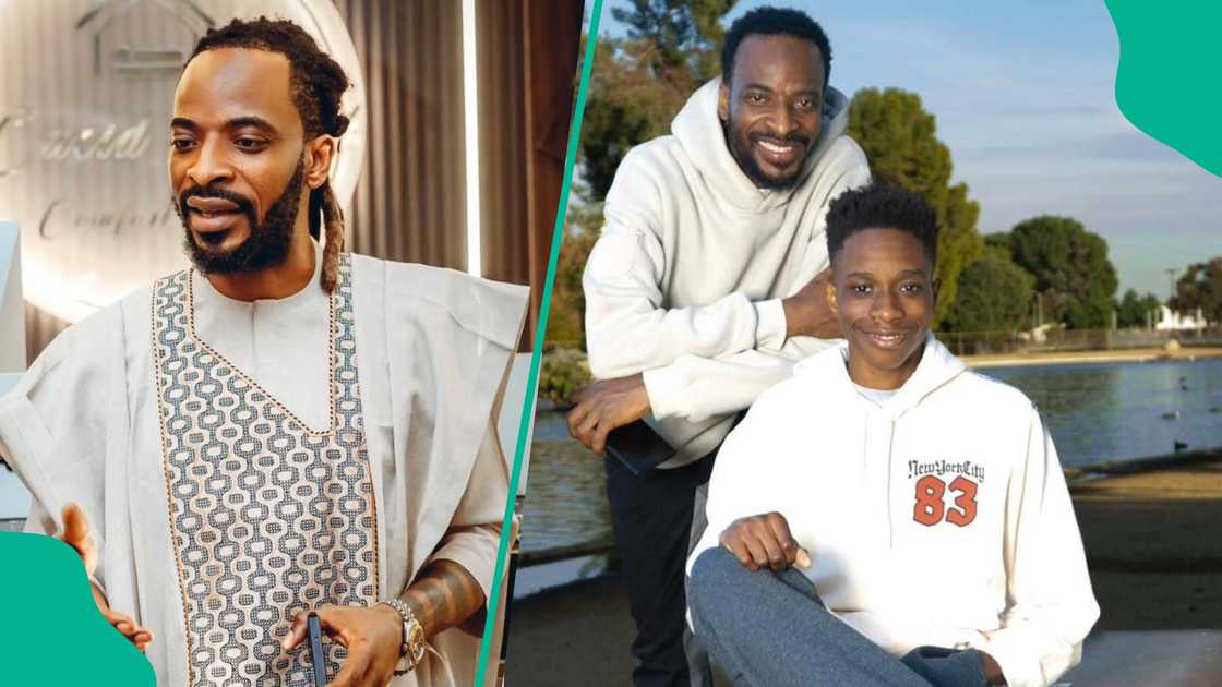 9ice with first son Zion 9ice with first son Zion