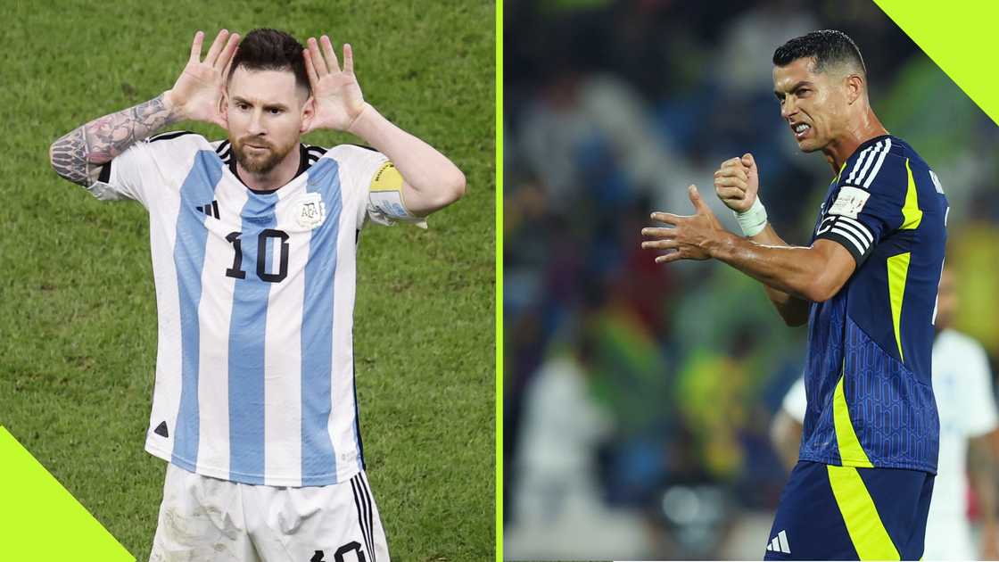 A Saudi YouTuber recreated Lionel Messi's famous ear-capping pose in front of Cristiano Ronaldo's Al-Nassr locker during a visit to the club's facilities.