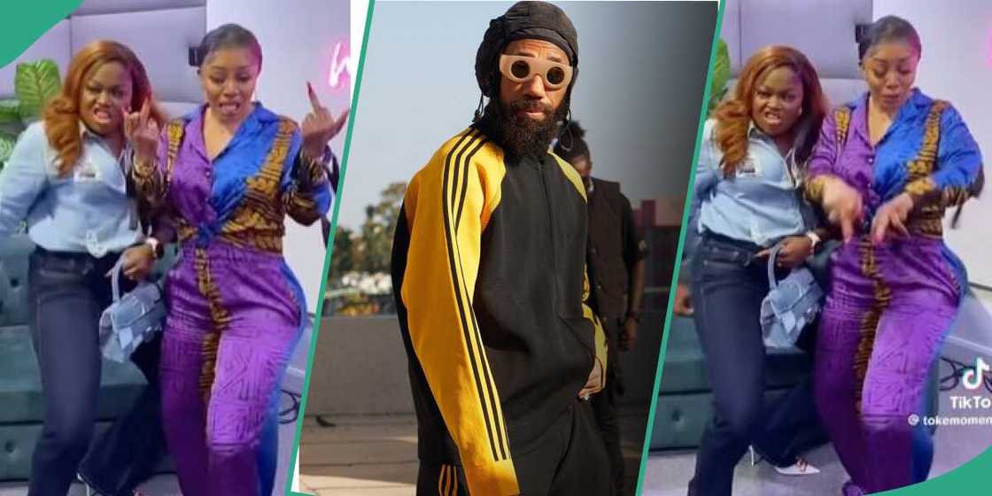 Funke Akindele, Toke Makinwa dancing to Phyno's song