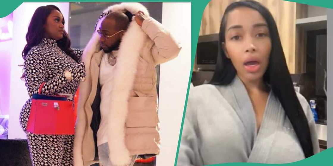 US model Pink Native involved in Davido's leaked crying video sends messages to Chioma. US model Pink Native involved in Davido's leaked crying video sends messages to Chioma.