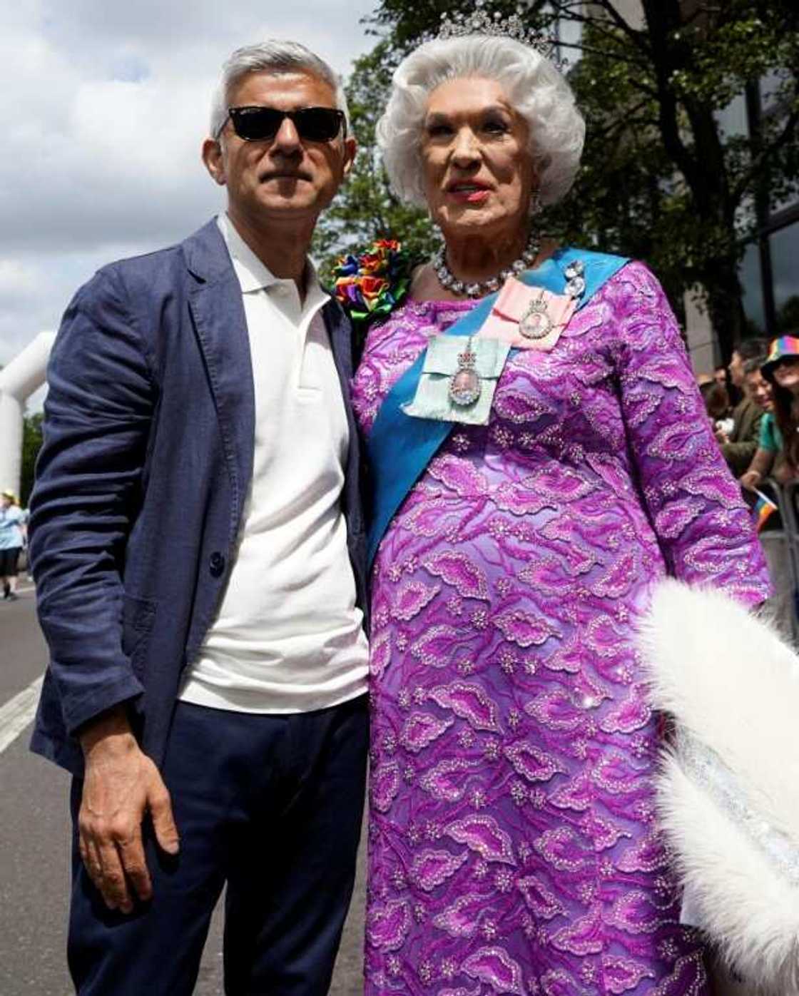 London Mayor Sadiq Khan (L) said Pride was a celebration of progress for equality, tolerance and inclusion but also warned that more still needs to be done London Mayor Sadiq Khan (L) said Pride was a celebration of progress for equality, tolerance and inclusion but also warned that more still needs to be done