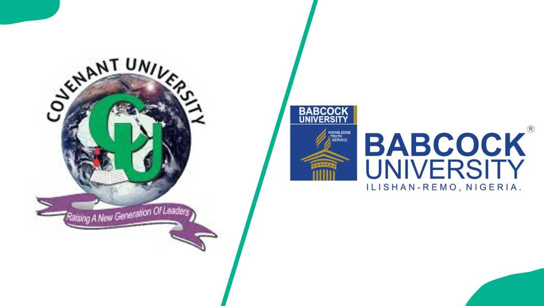 The Covenant University and Babcock University logos