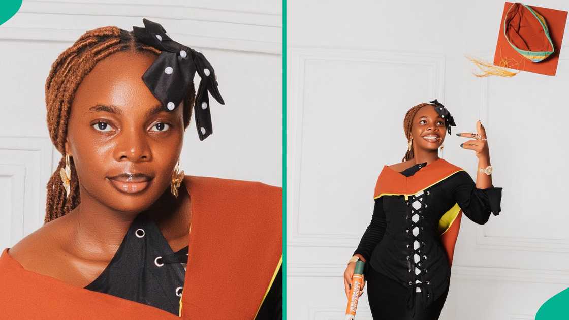 A lady who struggled with 16 carryovers bags degree