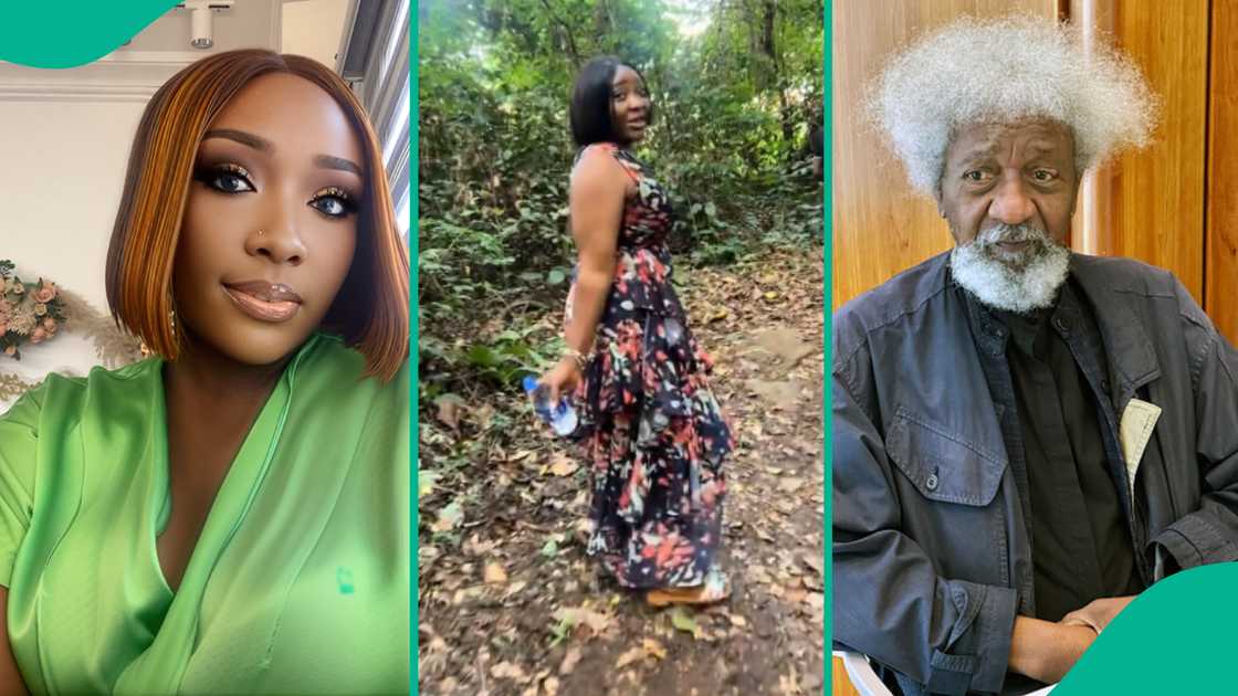 Lady shows what she saw aft visiting Wole Soyinka's wood location successful Abeokuta Lady shows what she saw aft visiting Wole Soyinka's wood location successful Abeokuta