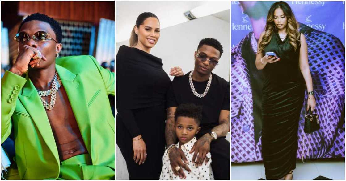 Photos of Wizkid, Jada Pollock and their son Zion