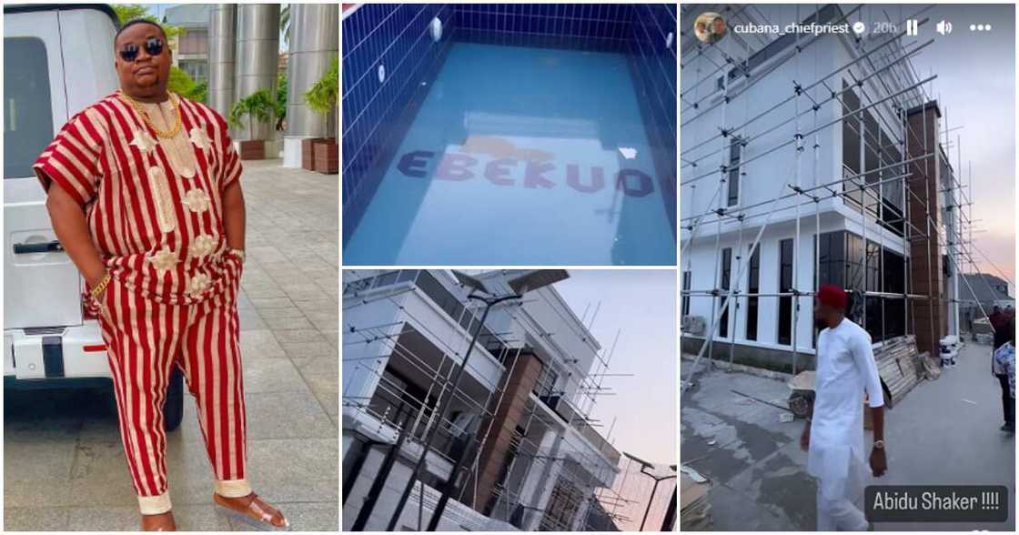 Photos of Cubana Chiefpriest new house in Imo state