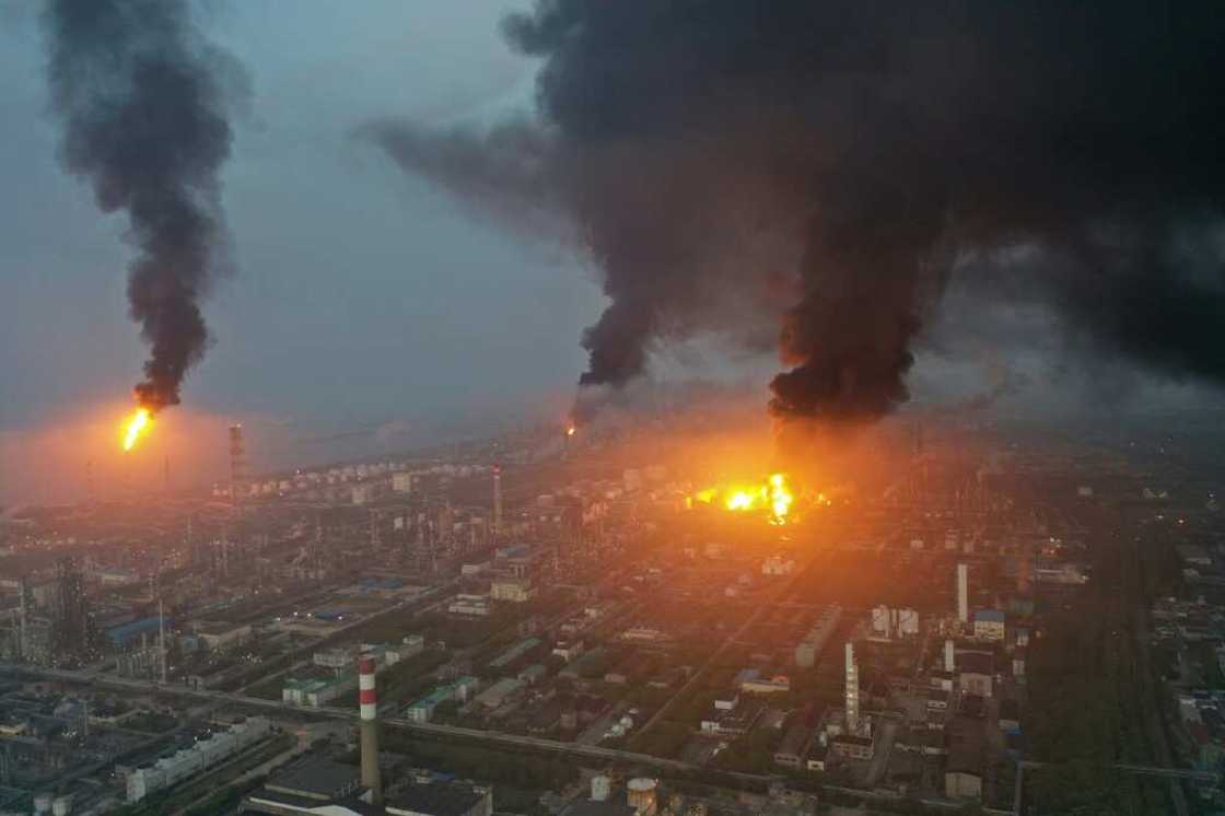 Multiple fires at a petrochemical plant in Shanghai have killed at least one person Multiple fires at a petrochemical plant in Shanghai have killed at least one person