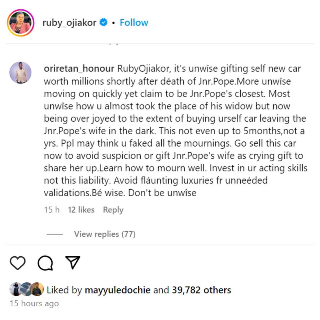 Man drags Ruby Ojiakor over new car Man drags Ruby Ojiakor over new car