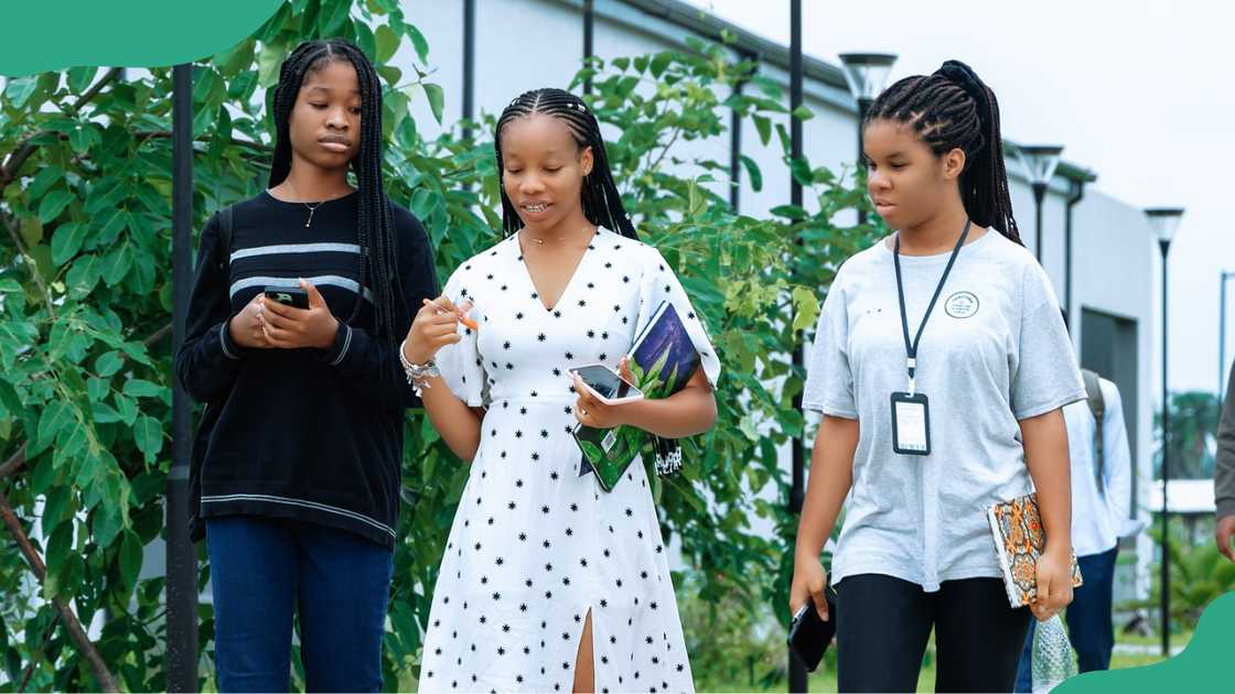 Wigwe University female students. Wigwe University female students.