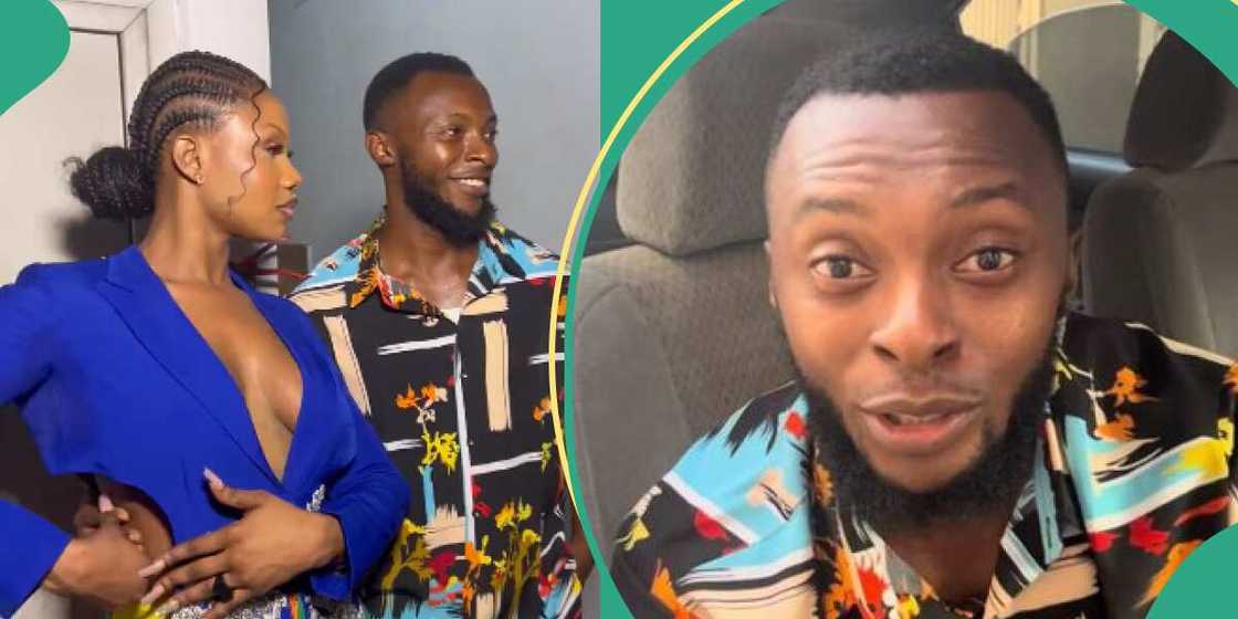 Fan who put hand on BBNaija Tacha's waist speaks. Fan who put hand on BBNaija Tacha's waist speaks.