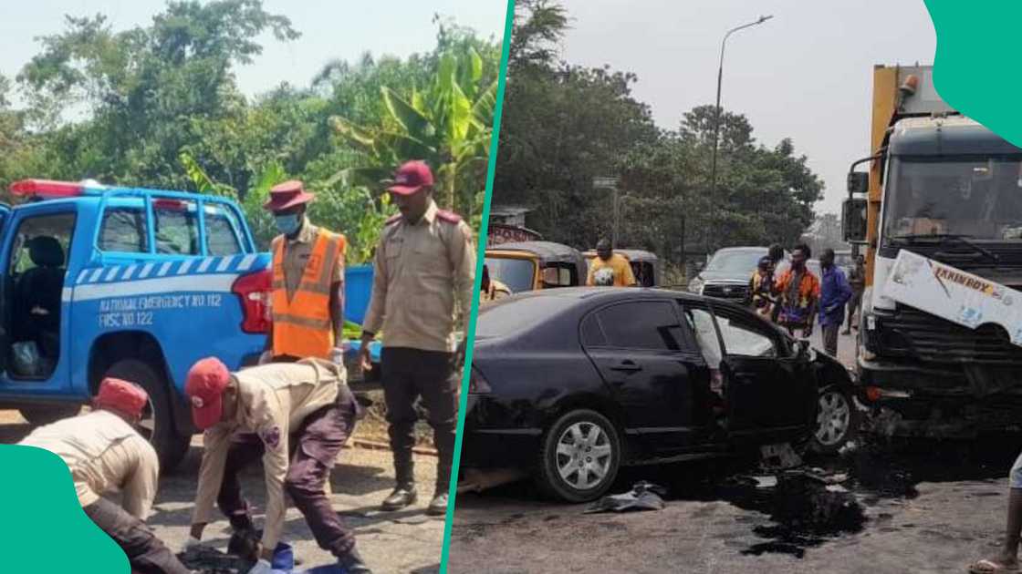 A fatal Abuja accident occurred near Lugbe Airport road when a man rushing his sick father to the hospital died after crashing his SUV into a stationary trailer. A fatal Abuja accident occurred near Lugbe Airport road when a man rushing his sick father to the hospital died after crashing his SUV into a stationary trailer.