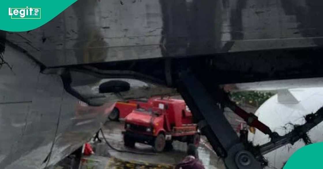 Air India plane with passengers veers off runway, tyres burst at Mumbai airport. Air India plane with passengers veers off runway, tyres burst at Mumbai airport.