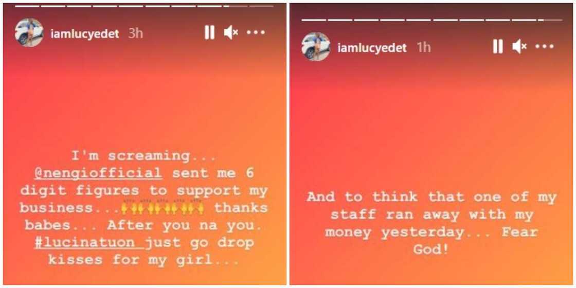 BBNaija: Lucy excited as she receives '6 figure amount' from Nengi after staff ran with her money BBNaija: Lucy excited as she receives '6 figure amount' from Nengi after staff ran with her money