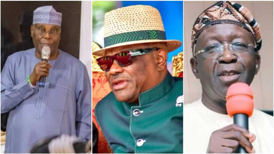 Atiku Abubakar/Nyesom Wike/Iyorchia Ayu/PDP/2023 elections