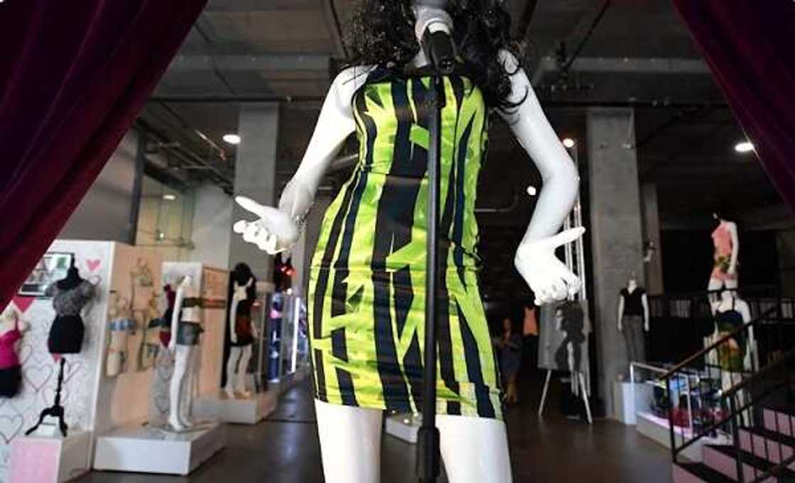 A photo of Amy Winehouse's last concert dress. A photo of Amy Winehouse's last concert dress.