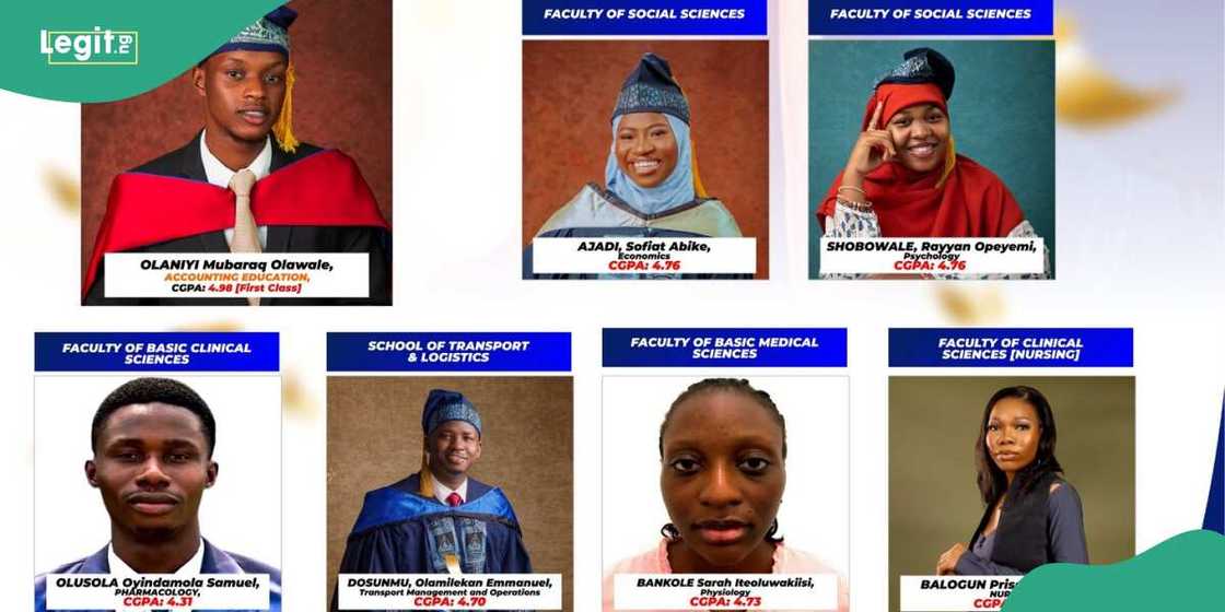 LASU best graduating students from all faculties LASU best graduating students from all faculties