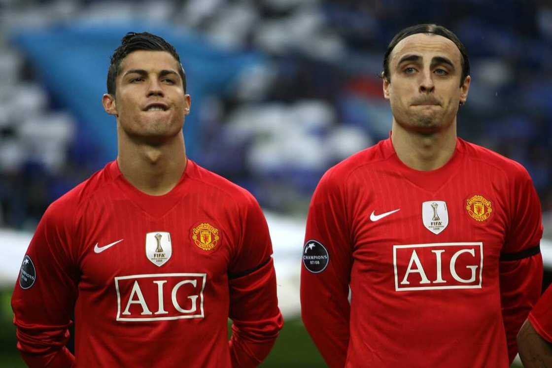 Dimitar Berbatov and Ronaldo. Dimitar Berbatov and Ronaldo.
