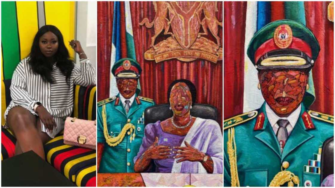 Nigerian lady paints women, 'foresees' country having female president in future, photos cause massive stir Nigerian lady paints women, 'foresees' country having female president in future, photos cause massive stir