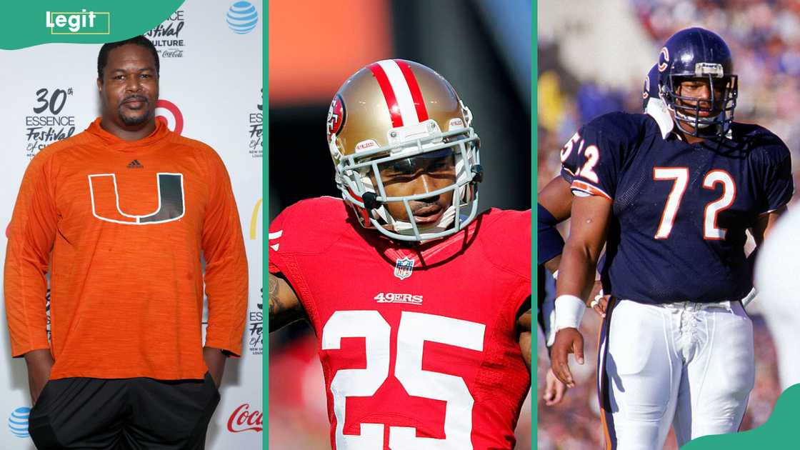 Bryant McKinnie (L) Tarrell Brown (C) William Perry (R) Bryant McKinnie (L) Tarrell Brown (C) William Perry (R)
