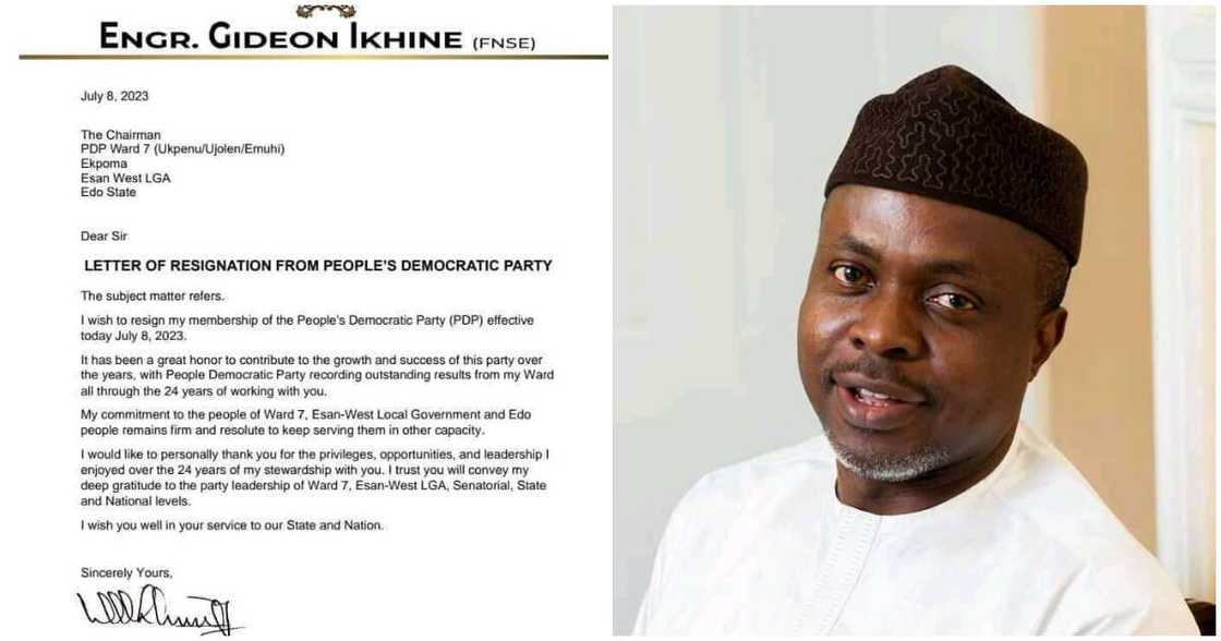 Gideon Ikhine/PDP/APC/Edo State