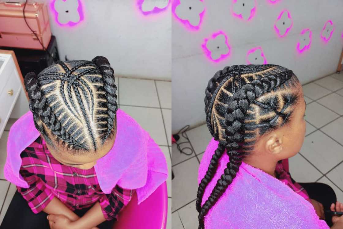 Fancy braided double fishbones Fancy braided double fishbones