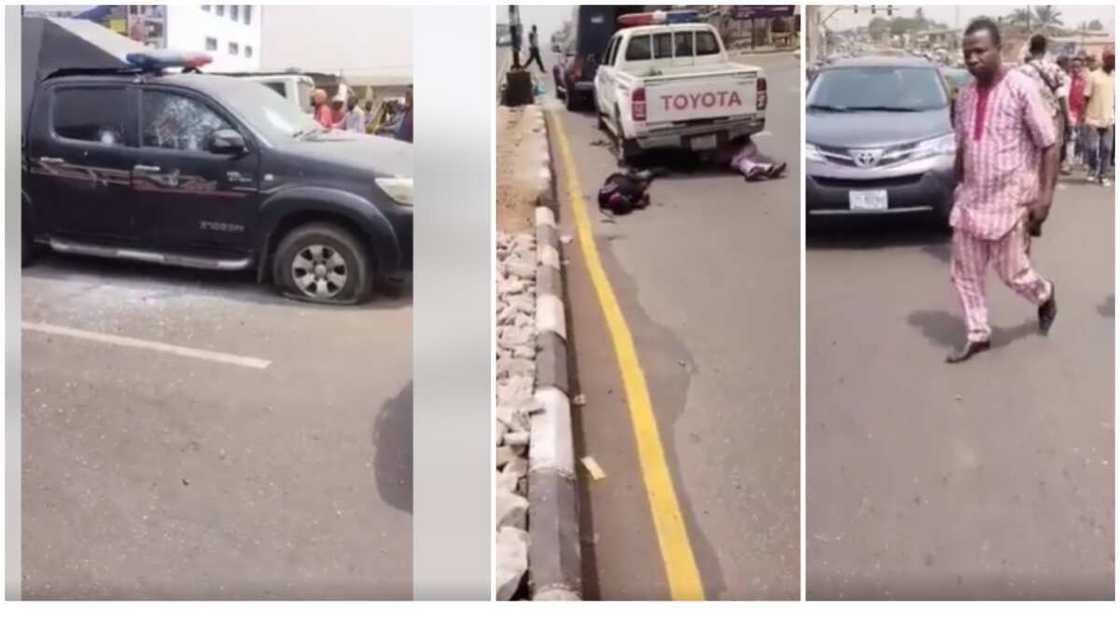 Breaking: Tension in Ibadan as Robbers Attack Bullion Van, Kill Policemen, Others, Video Emerges Breaking: Tension in Ibadan as Robbers Attack Bullion Van, Kill Policemen, Others, Video Emerges