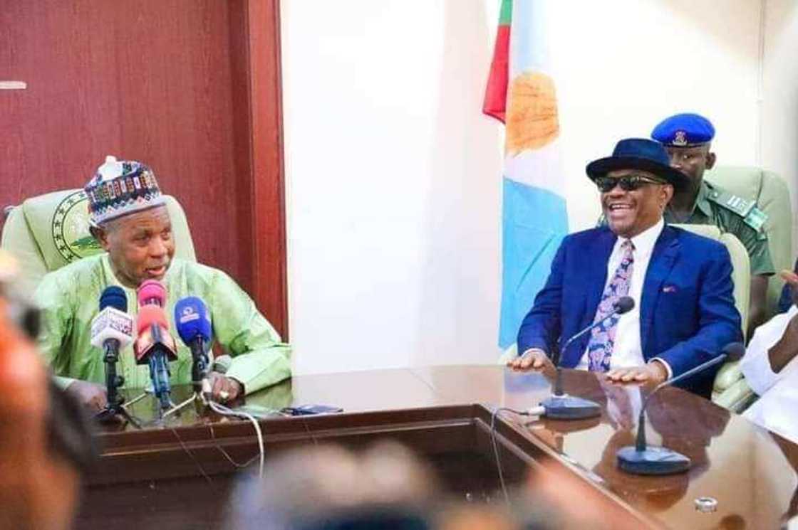 Gwamna Masari da Wike. Gwamna Masari da Wike.