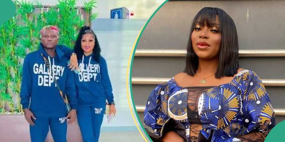 Portable flaunts Bewaji, shuns other wife at Oshodi day 2023. Portable flaunts Bewaji, shuns other wife at Oshodi day 2023.