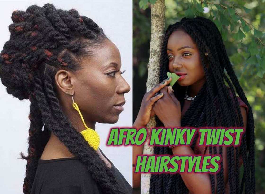 Afro kinky twist hairstyles