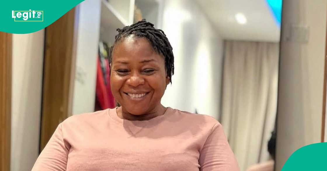 Nkechi Nweje and Junior Pope at a movie set. Nkechi Nweje and Junior Pope at a movie set.