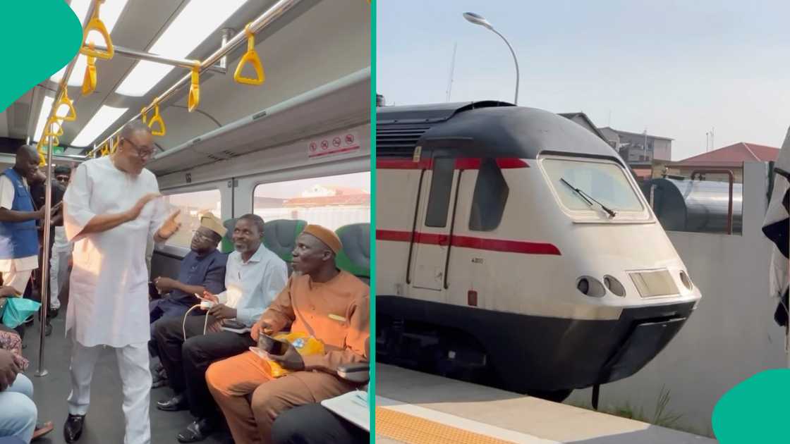 Nollywood actors on Lagos Red Line train.