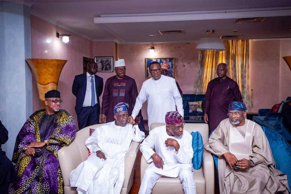 Tinubu, Obasanjo Meeting/Gbajabiamila/2023 Presidential Election Tinubu, Obasanjo Meeting/Gbajabiamila/2023 Presidential Election