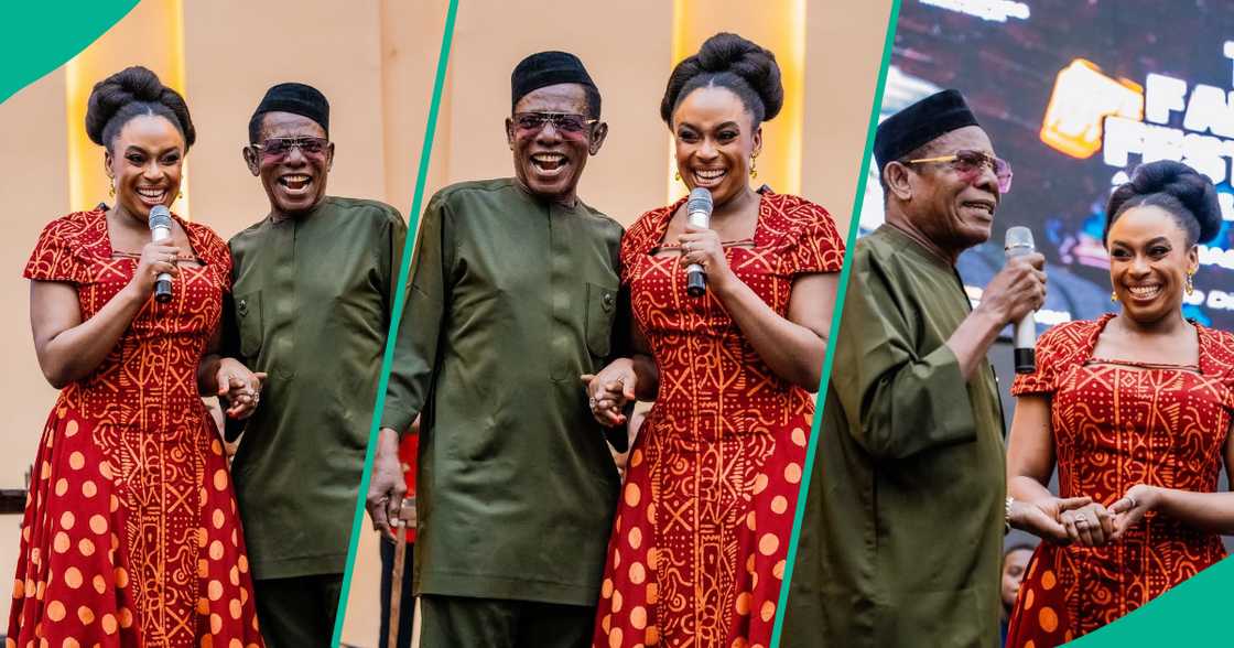 Chimamanda Adichie greeted Osuofia warmly Chimamanda Adichie greeted Osuofia warmly