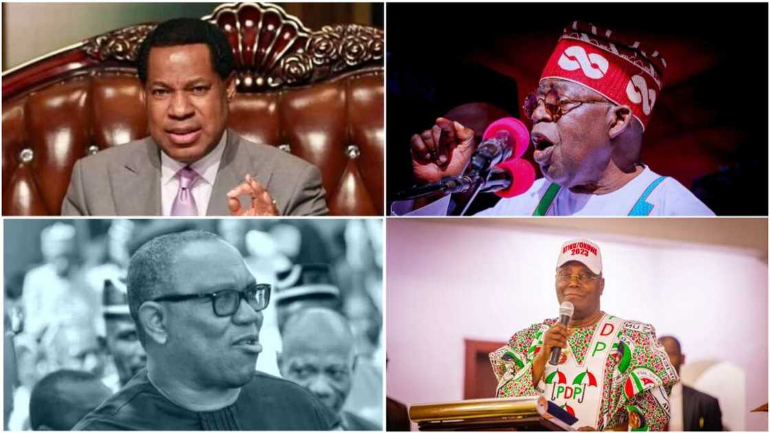 Christ Oyakhilome/Christ Embassy/2023 Election/Atiku Abubakar/Bola Tinubu/Peter Obi Christ Oyakhilome/Christ Embassy/2023 Election/Atiku Abubakar/Bola Tinubu/Peter Obi