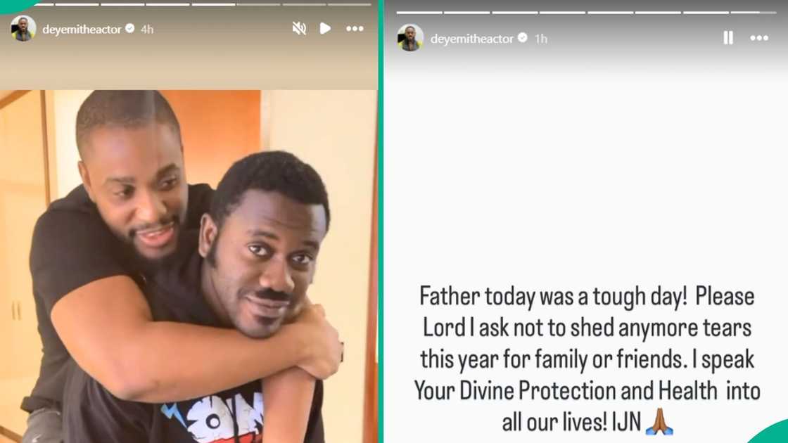 Deyemi Okanlawon shares a video of himself and Alexx Ekubo after the actor's death Deyemi Okanlawon shares a video of himself and Alexx Ekubo after the actor's death