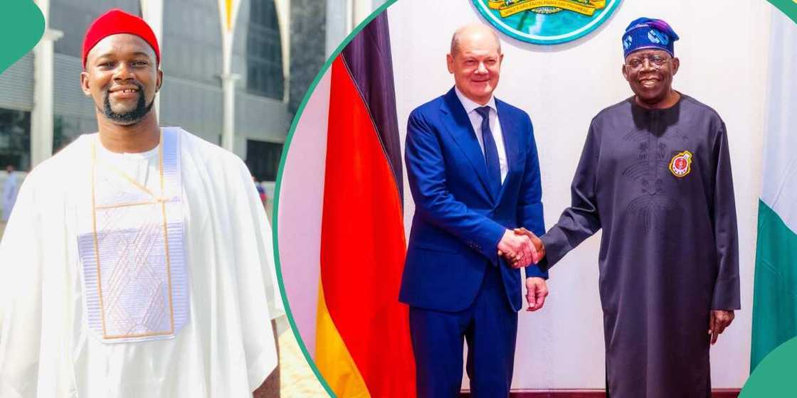 Bola Tinubu, APC, German Chancellor, Olaf Scholz, Francis Okoye