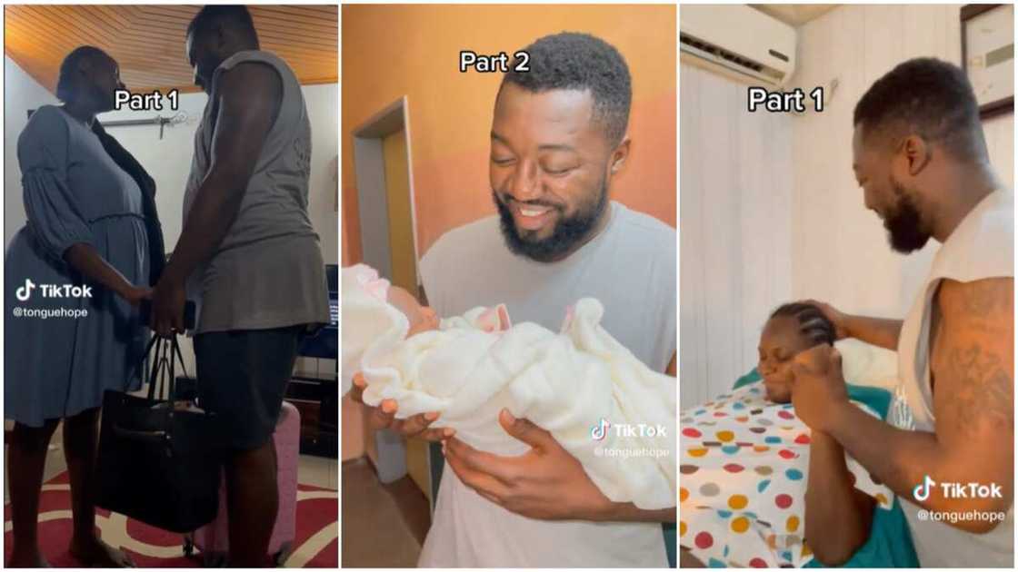 Caring husband and wife/man prayed for pregnant wife. Caring husband and wife/man prayed for pregnant wife.