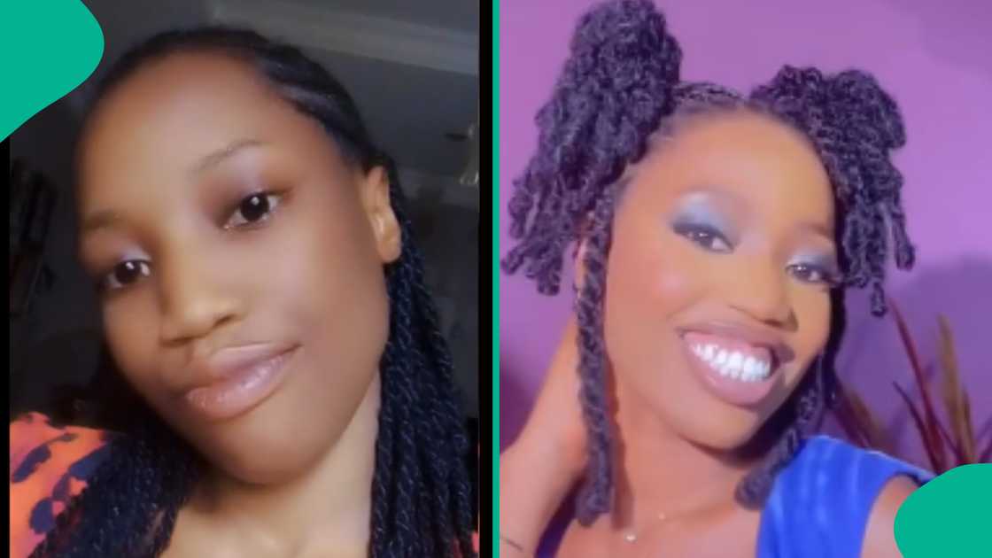 Lady shows food her boyfriend cooked for her. Lady shows food her boyfriend cooked for her.