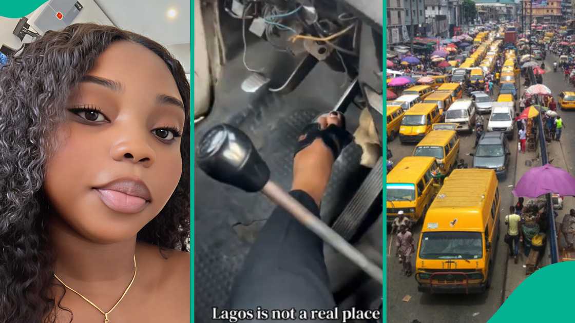 Lady shows what bus driver asked her to do in Lagos.