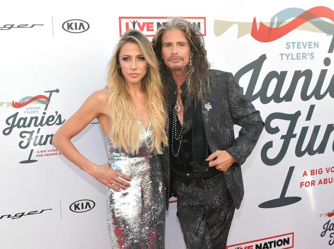 Aimee Preston and Steven Tyler in Los Angeles, California.
